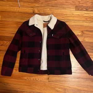 Levi’s Plaid Sherpa Jacket